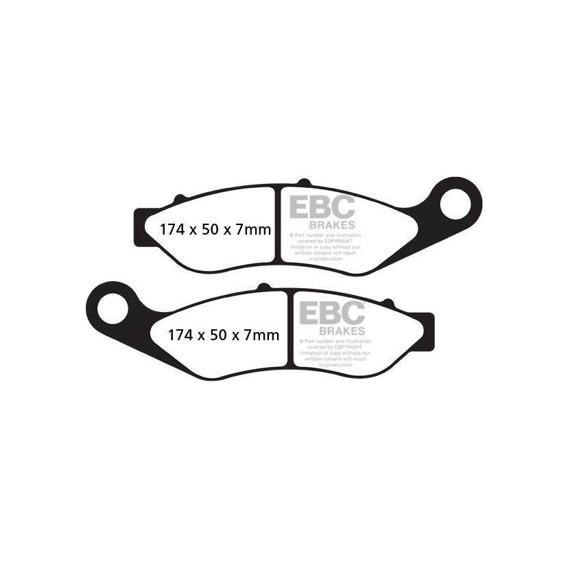 Plaquettes de freins EBC Sinter Métal Fritté avant