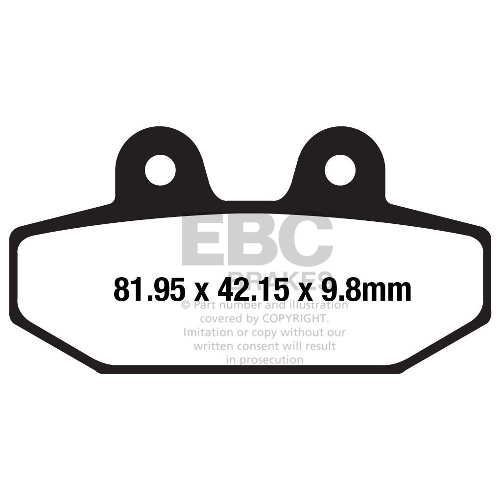 Plaquettes de freins EBC Sinter Métal Fritté arrière