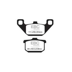 Plaquettes de freins EBC Organique avant/arrière (selon modèle)