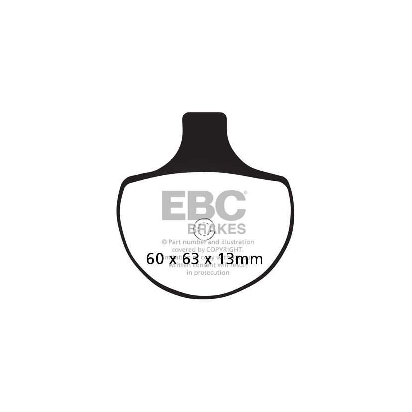 Plaquettes de freins EBC Sinter Métal Fritté avant