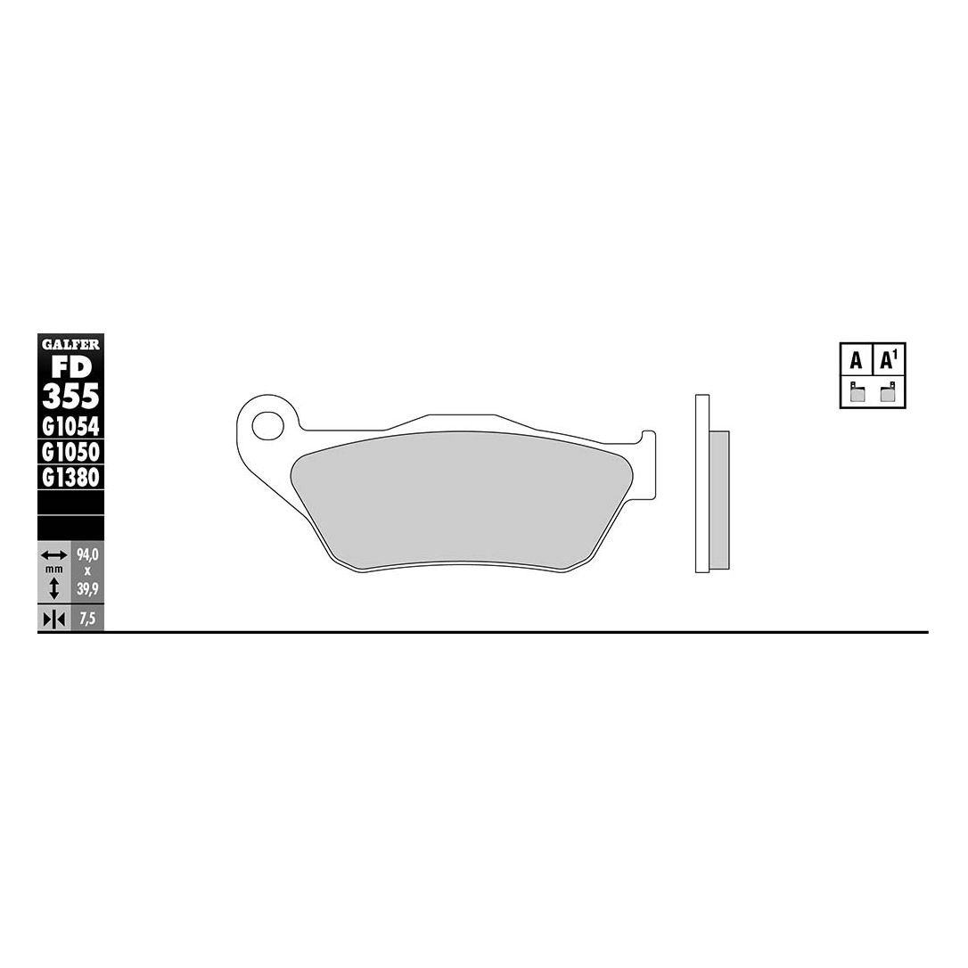 Plaquettes de freins Galfer Organique avant