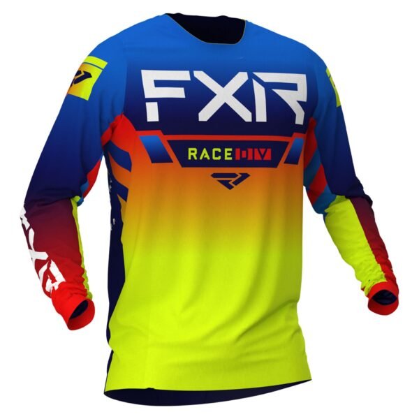 Maillot cross FXR HELIUM BLUE/HI VIS/RED 2024
