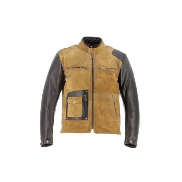Helstons - Blouson Johnson Cuir Rag/Suede