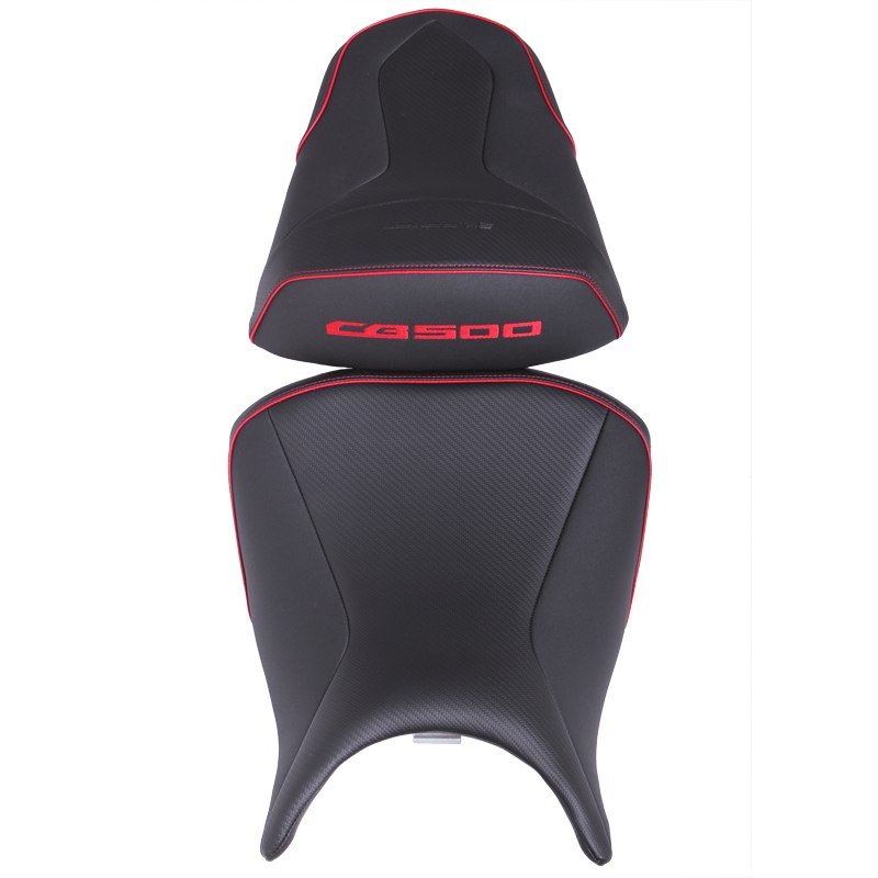 Selle confort Bagster Ready Luxe Noir Liseré Rouge