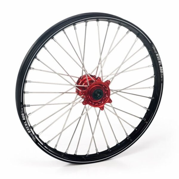 Roue Haan Wheels avant dimension 21x1.60 Noir/Rouge