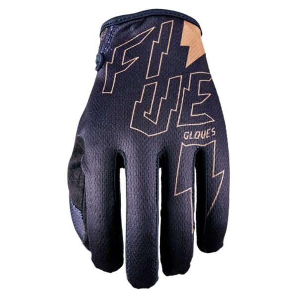 Gants cross Five MXF4 - THUNDERBOLT BLACK/GOLD 2023