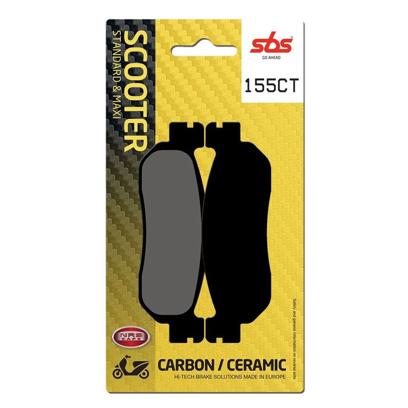 Plaquettes de freins SBS 155CT Sinter Métal Fritté Arrière