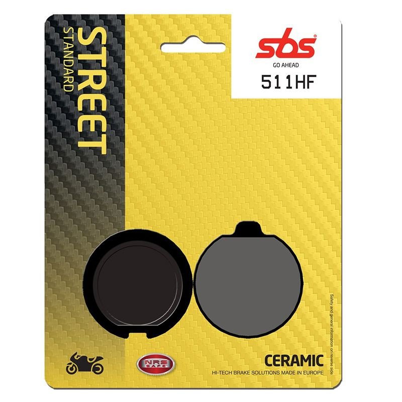 Plaquettes de freins SBS 504HF Organique Avant