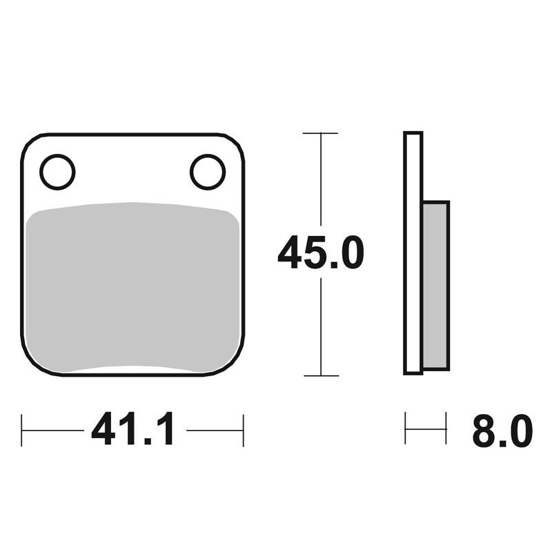 Plaquettes de freins SBS 536HF Organique avant/arrière (Spécial RS selon modèle)