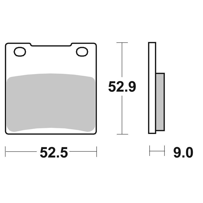 Plaquettes de freins SBS 556HF Organique avant/arrière (selon modèle)