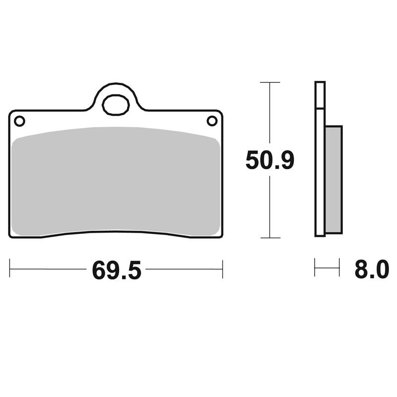 Plaquettes de freins SBS 566HF Organique avant