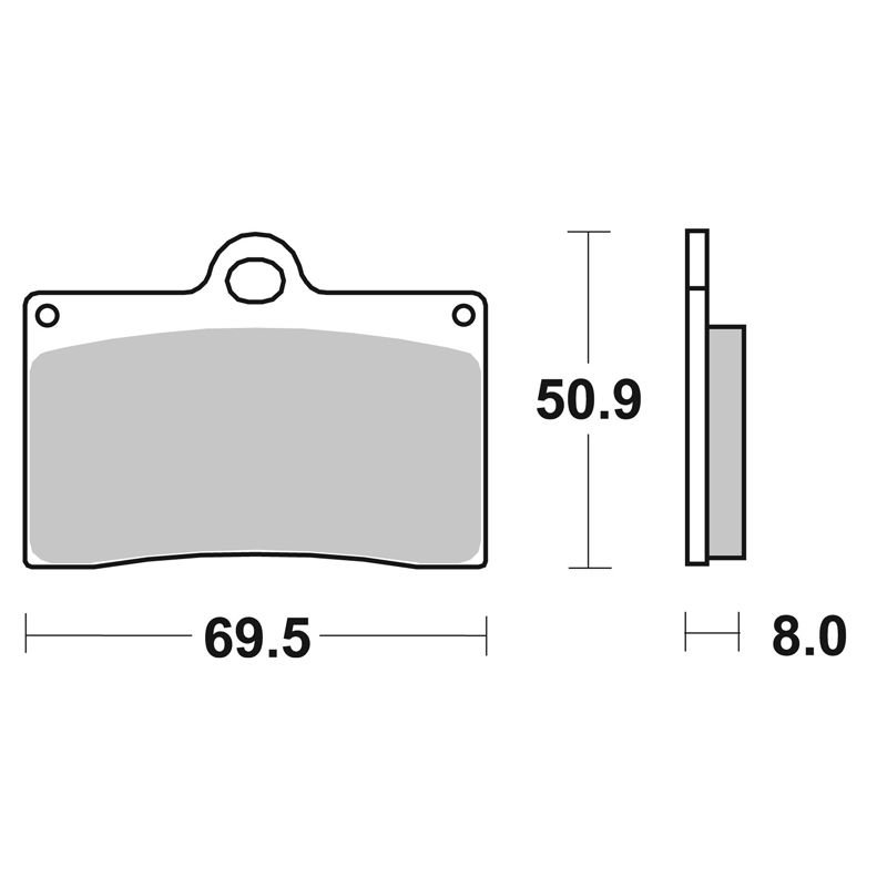 Plaquettes de freins SBS 566HS Sinter Métal Fritté avant