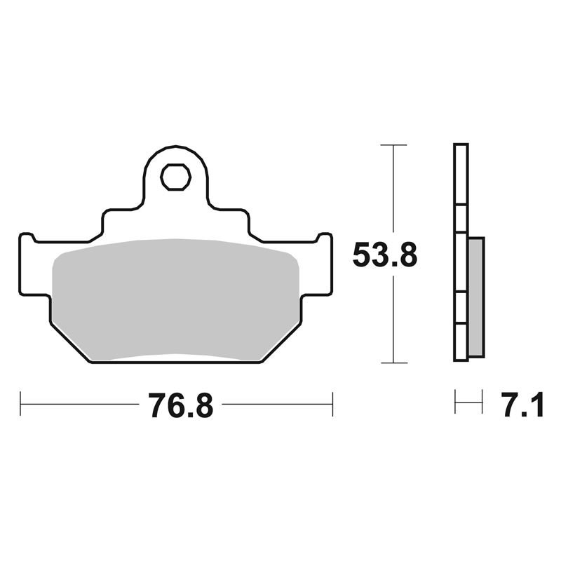 Plaquettes de freins SBS 581HF Organique avant