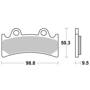 Plaquettes de freins SBS 683HF Organique avant
