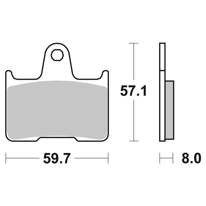 Plaquettes de freins SBS 715HF Organique arrière