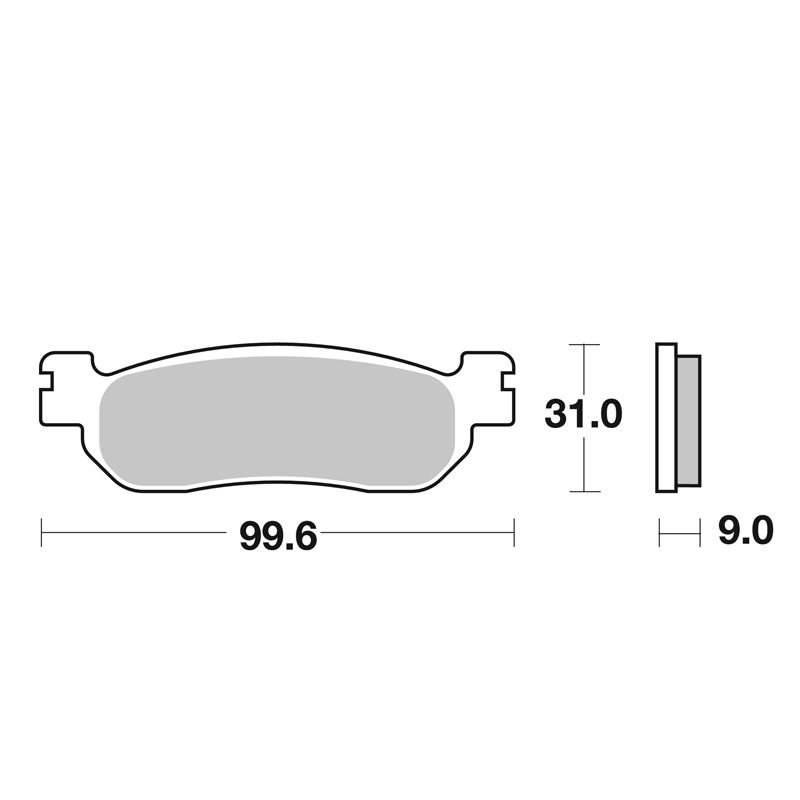 Plaquettes de freins SBS 728HF Organique avant/arrière (selon modèle)