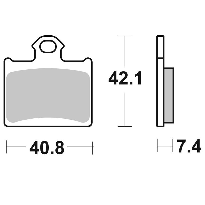 Plaquettes de freins SBS 872RSI Sinter Métal Fritté arrière