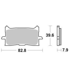 Plaquettes de freins SBS 940HS Sinter Métal Fritté avant