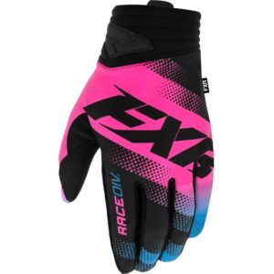 Gants cross FXR PRIME E-PINK/SKY BLUE/BLACK 2022