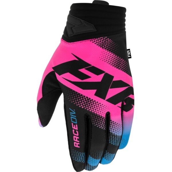Gants cross FXR PRIME E-PINK/SKY BLUE/BLACK 2022