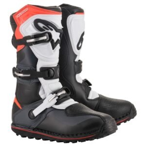 Bottes trial Alpinestars TECH-T - BLACK GRAY RED FLUO 2025