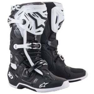 Bottes cross Alpinestars TECH 10 - BLACK WHITE 2023