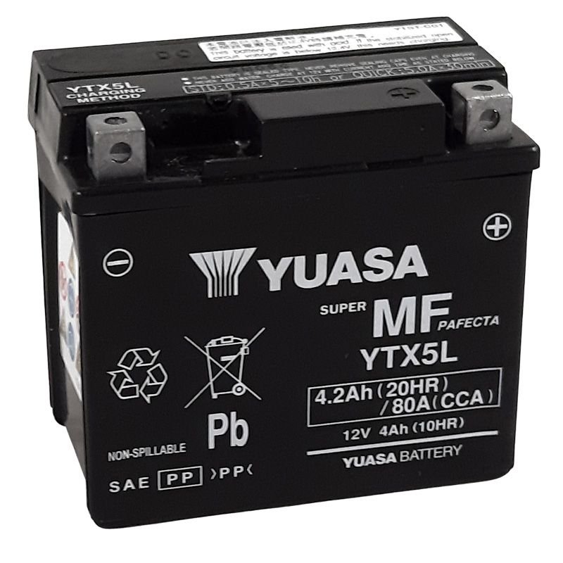 Batterie Yuasa YTX5L -Y- ferme Type Acide Sans entretien