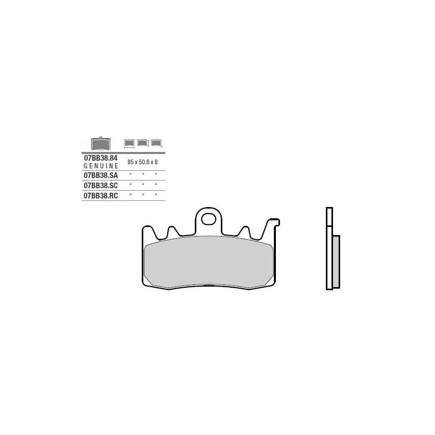 Plaquettes de freins Brembo Racing carbon Avant