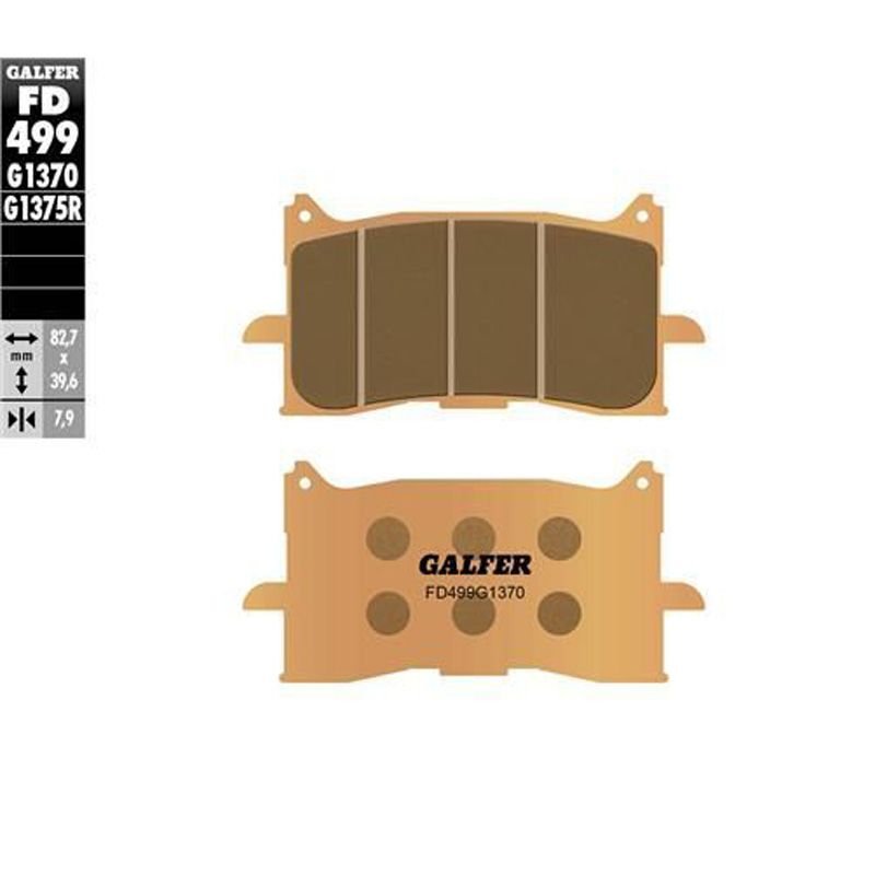 Plaquettes de freins Galfer Sinter Métal Fritté Avant