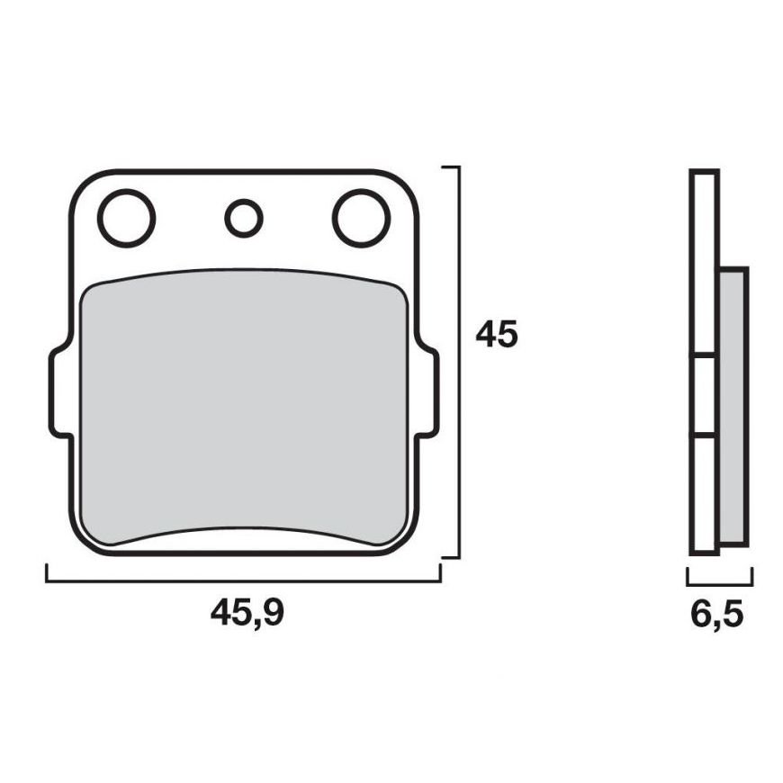 Plaquettes de freins Brembo Sinter Métal Fritté arrière