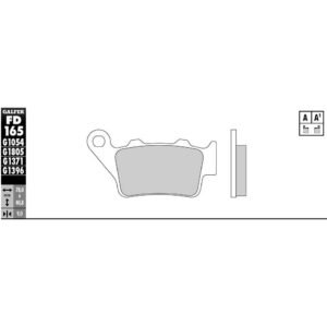 Plaquettes de freins Galfer Sinter Route Arrière