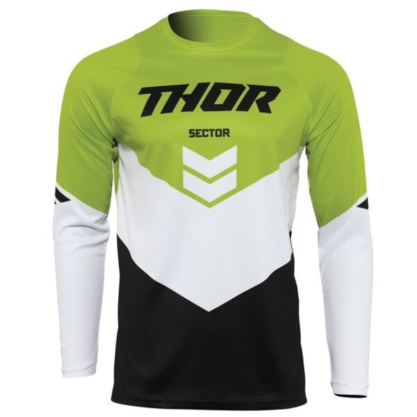 Maillot cross Thor SECTOR CHEV BLACK GREEN ENFANT