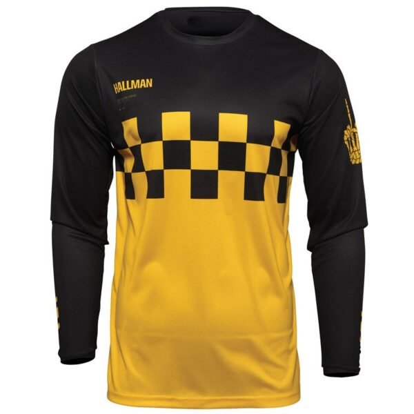 Maillot cross Thor HALLMAN DIFFER CHEQ YELLOW BLACK 2025