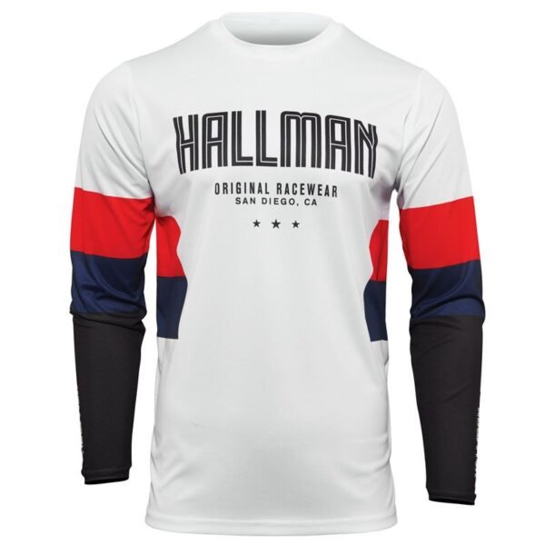 Maillot cross Thor HALLMAN DIFFER DRAFT WHITE RED NAVY 2025