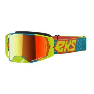 Masque cross EKS LUCID FLO YELLO/FIRE/CYAN - RED MIRROR 2023
