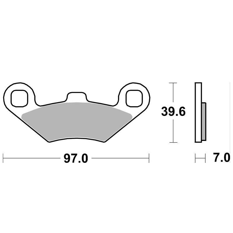 Plaquettes de freins SBS 219MS Sinter Métal Fritté avant ou arrière