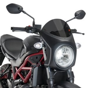 Bulle Puig RETRO - SEMI CARENAGE NOIR MAT